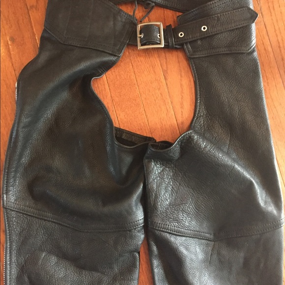 Kerr black leather XXL riding chaps - Picture 10 of 15